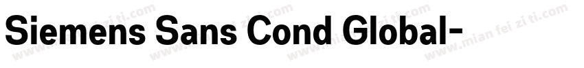 Siemens Sans Cond Global字体转换